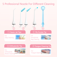 Irygator doustny 255ml przenośny Flosser irygator wodny USB akumulator wybielanie zębów irygatory dentystyczne szelki zęby Cleaner prezent podróży 3